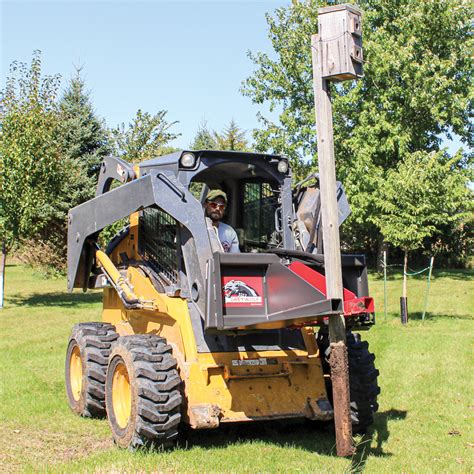 used tree puller attachment for skid steer|hydraulic tree puller for tractor.